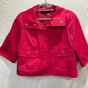 Anne Klein beautiful pink satin cropped jacket